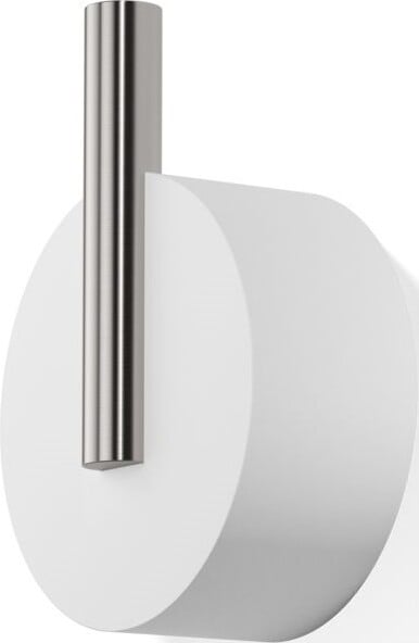 Wieszak haczyk na ręcznik Stone S stal matowa-biały