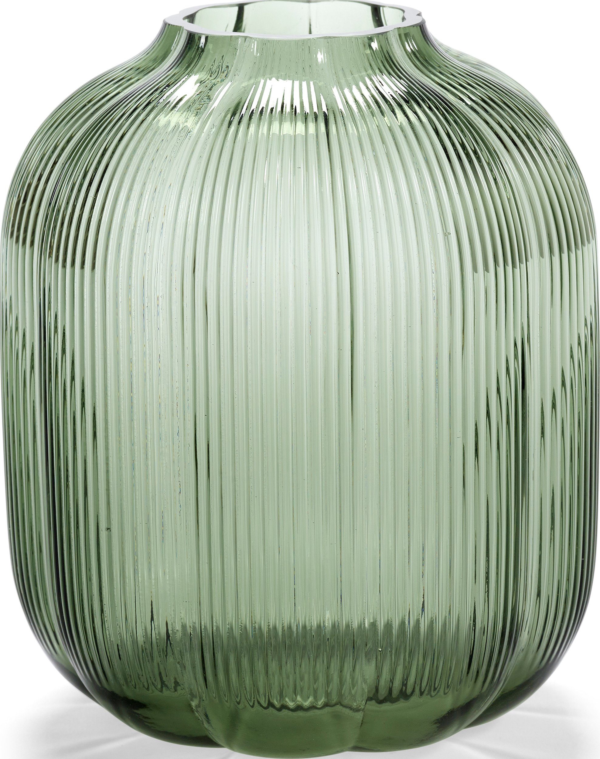 Wazon Serax zaokrąglony 18 cm zielony