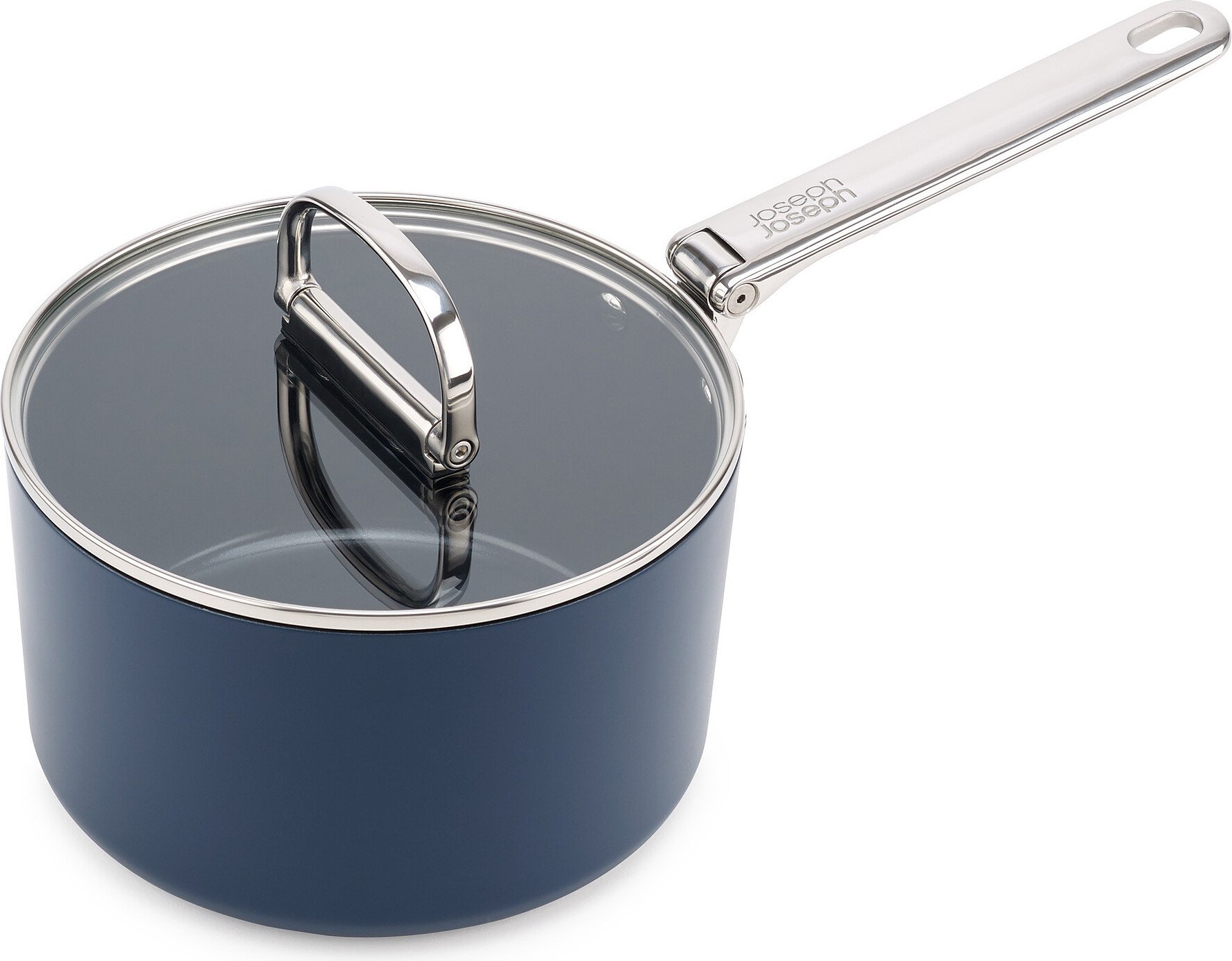 Rondel Space 23 cm niebieski ze składanym uchwytem i pokrywką