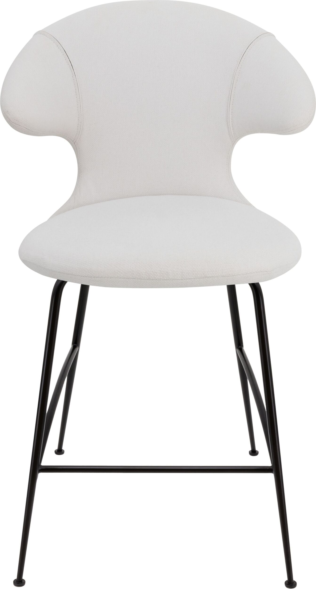 Krzesło Time Flies 102 cm jasnoszare na czarnych nogach