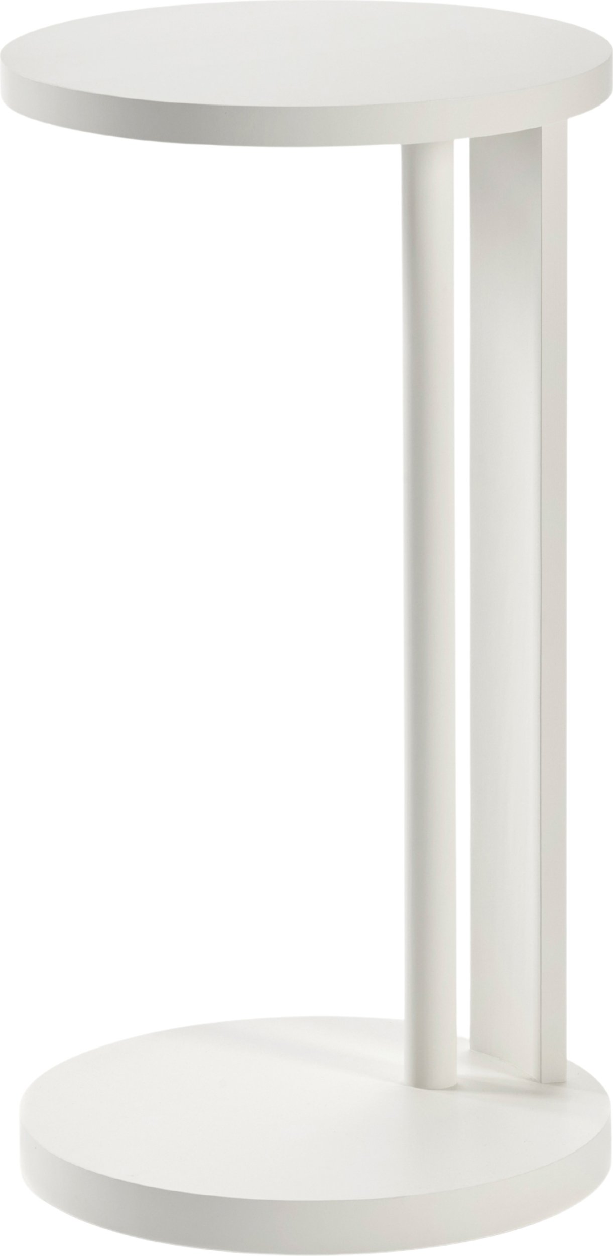 Stolik boczny Aura 72 cm biały drewno bukowe