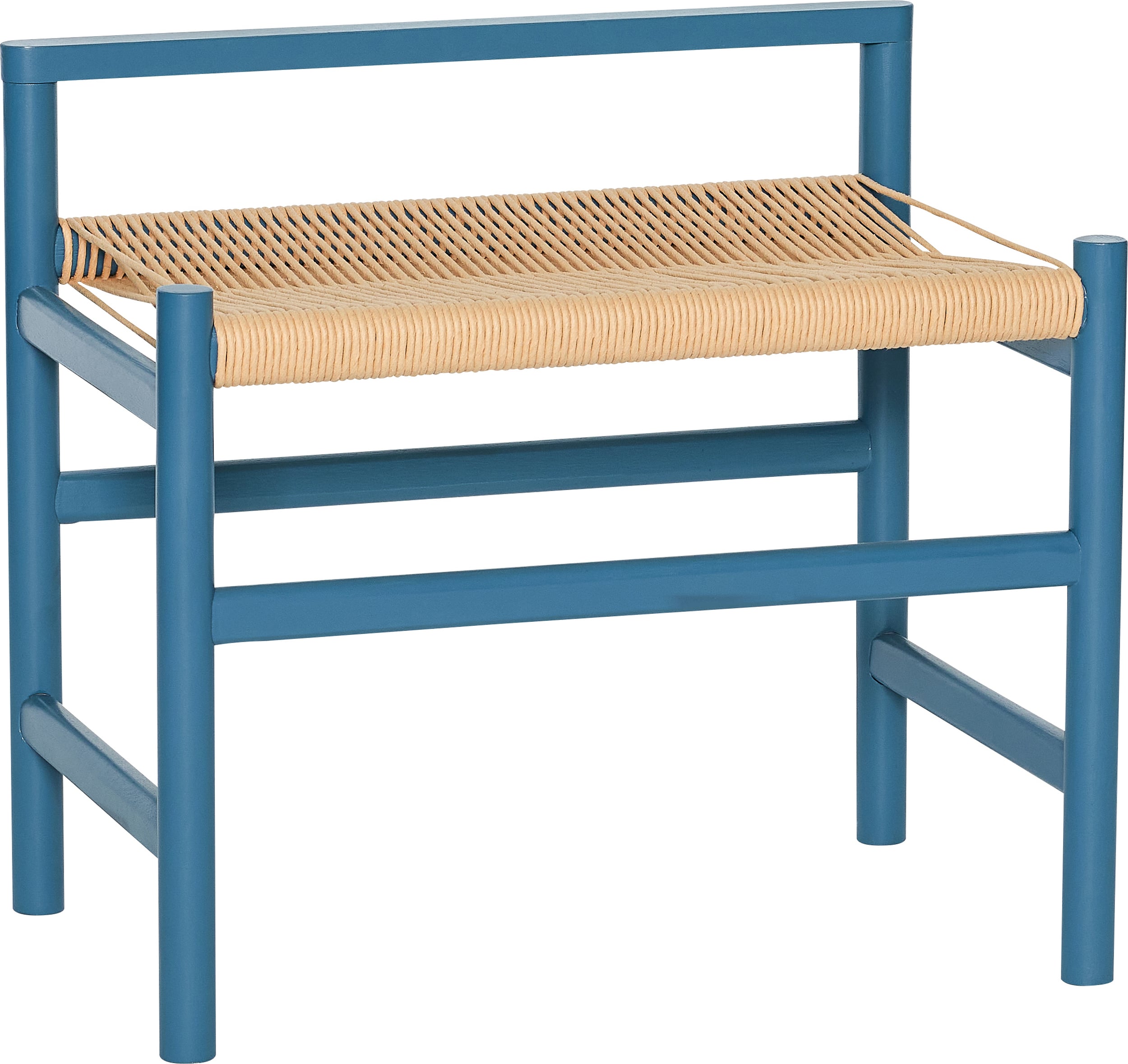 Ławka Heritage petrol blue dębowa