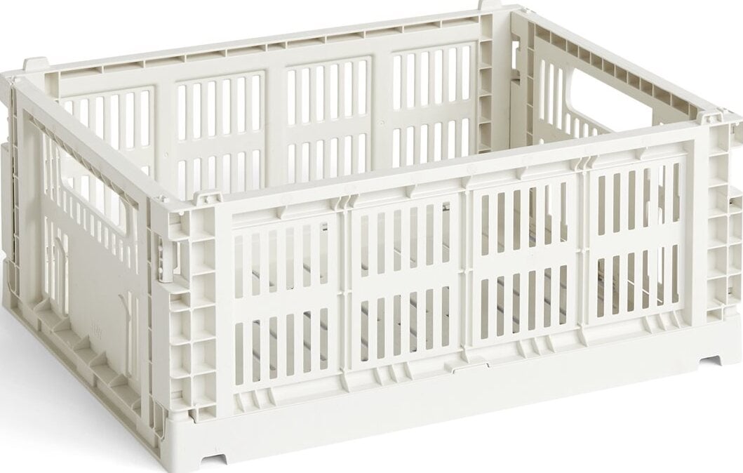 Kosz do przechowywania Hay Colour Crate M zgaszona biel