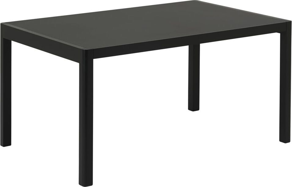 Stół Workshop 140 x 92 cm czarny linoleum