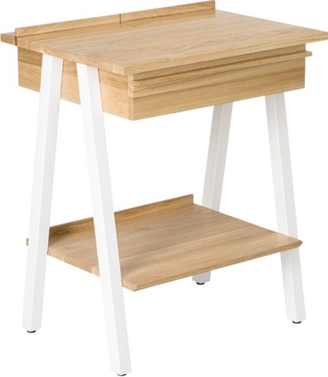 Szafka nocna Troost z białymi nogami