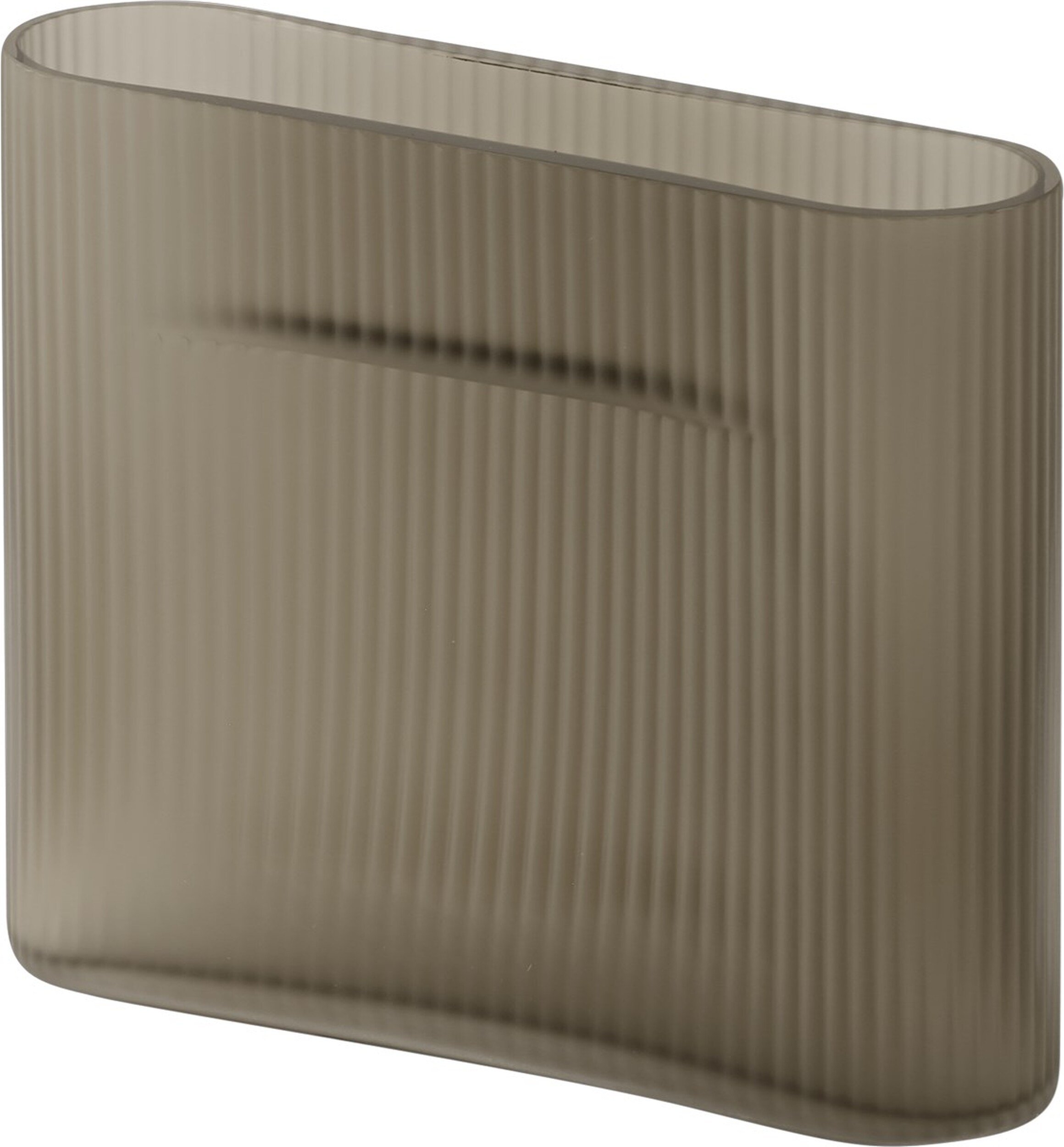 Wazon Ridge 16,5 cm taupe szklany