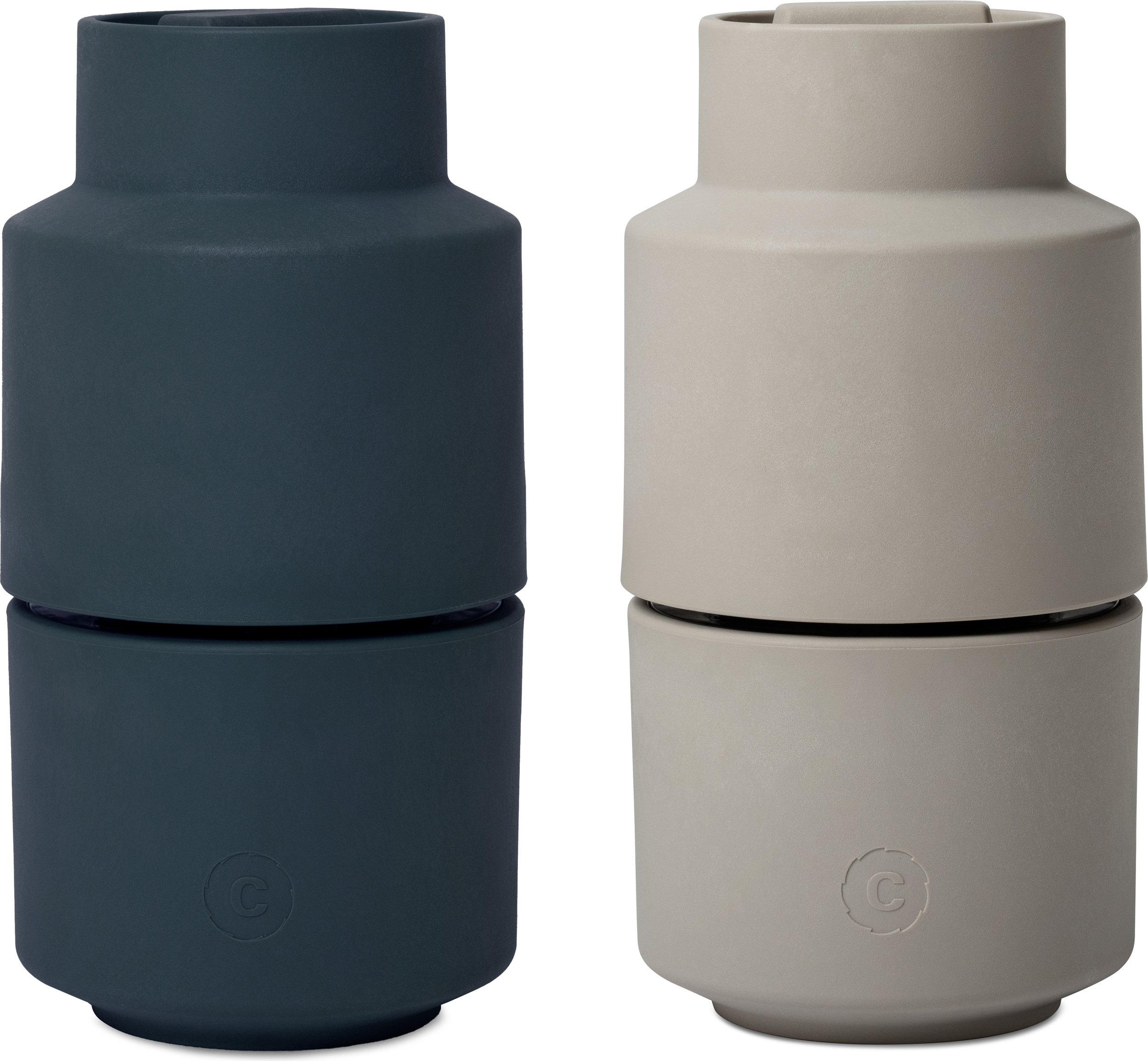 Młynki do soli i pieprzu Billund ciemnogranatowy i jasnoszary 2 szt.