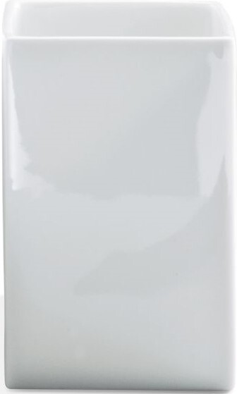 Kubek na szczoteczki do zębów Porzellan kwadratowy 11 cm biały