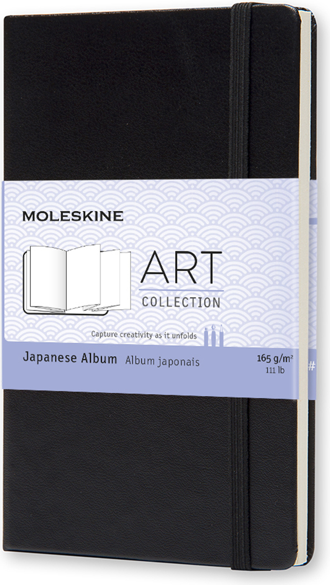 Szkicownik Moleskine Art Japanese Album P czarny 165 g/m² twarda oprawa