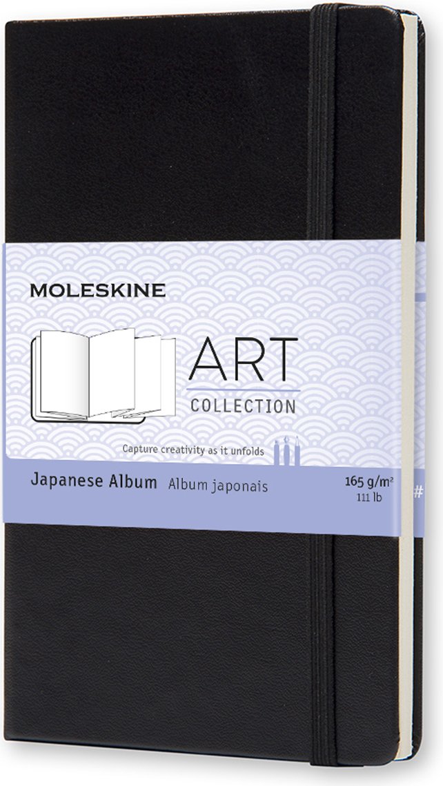 Szkicownik Moleskine Art Japanese Album P czarny 165 g/m² twarda oprawa