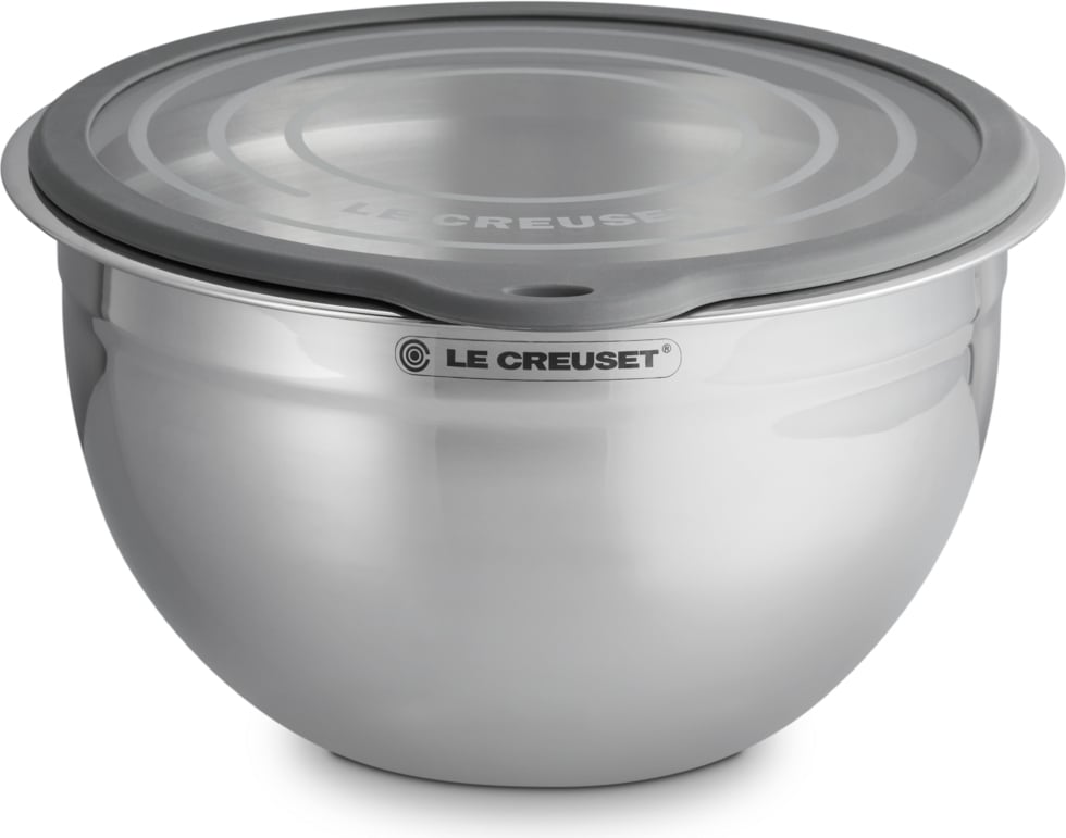 Miska kuchenna BBQ Outdoor 27 cm stalowa ze szklaną pokrywką