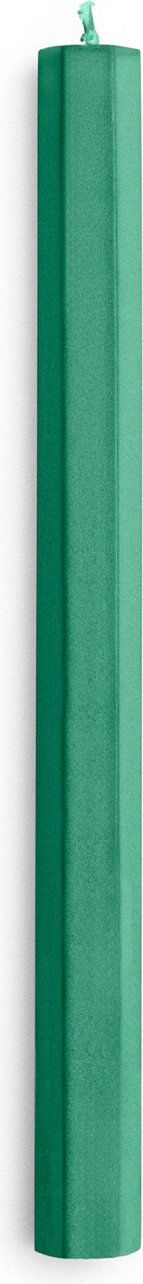 Świeca Hexagon zielona