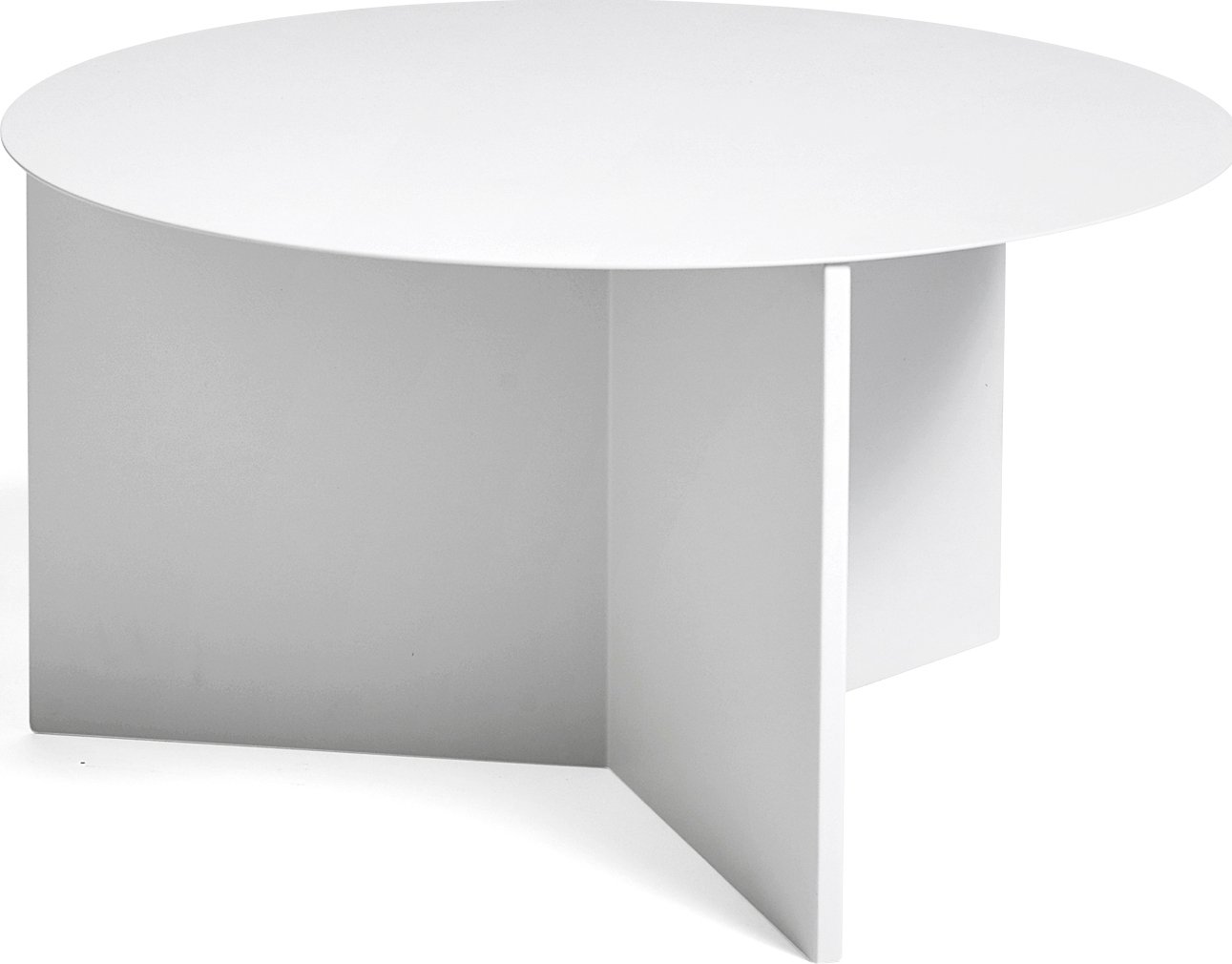 Stolik kawowy Slit okrągły 65 cm biały