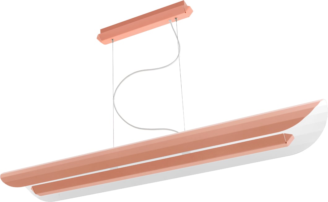 Lampa wisząca liniowa Apolin 120 cm zgaszony róż