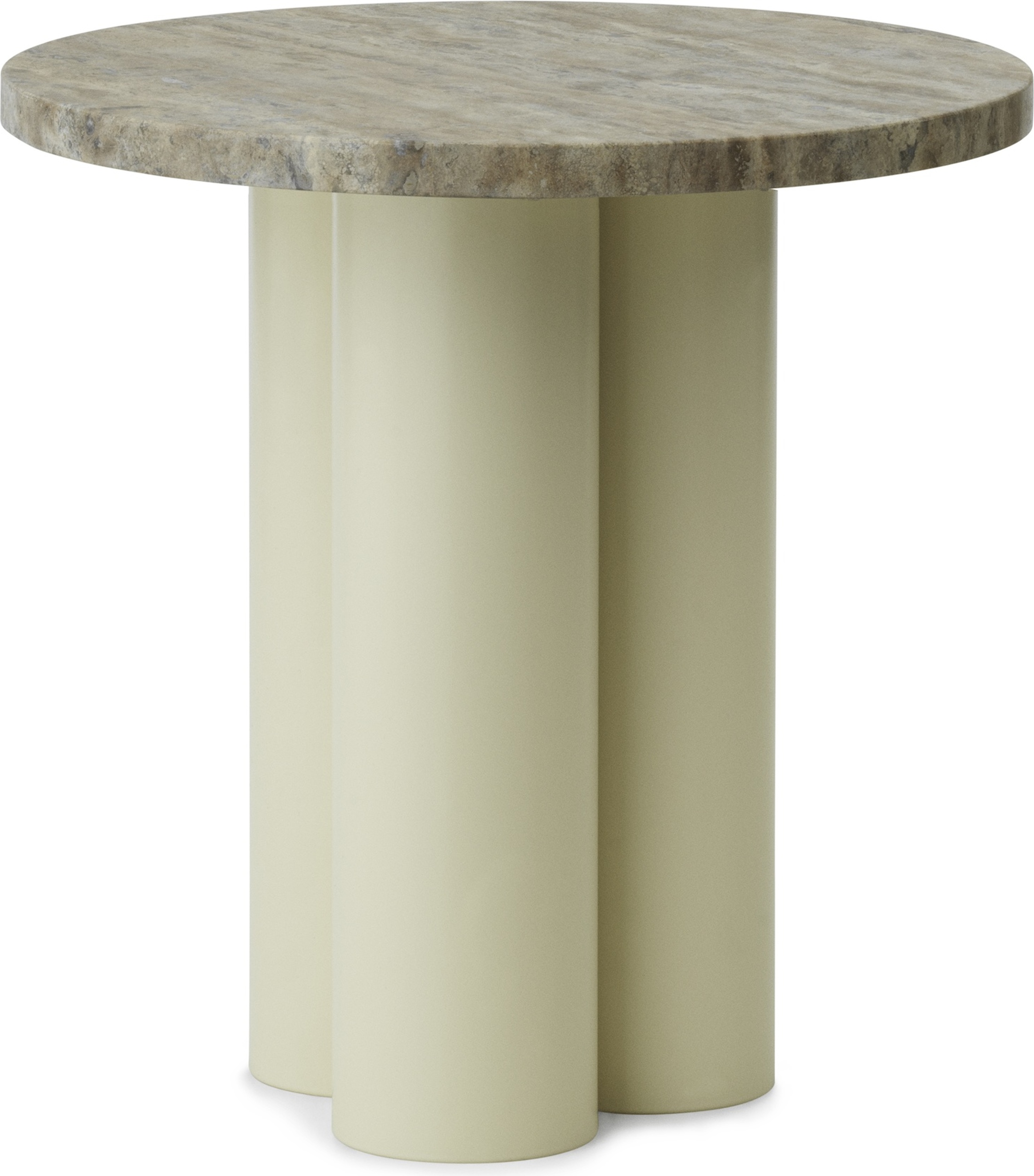 Stolik Dit Travertine Silver na piaskowych nogach