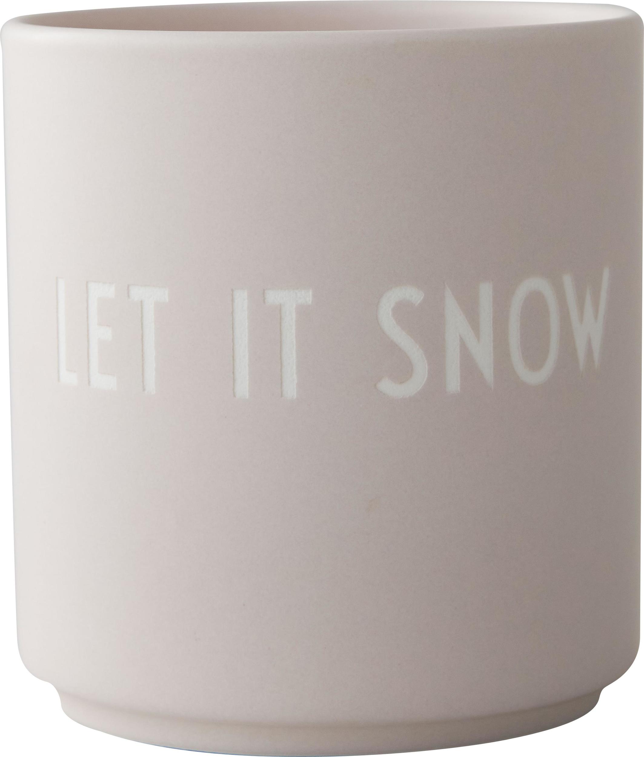 Kubek Favourite Xmas Let It Snow jasnobeżowy