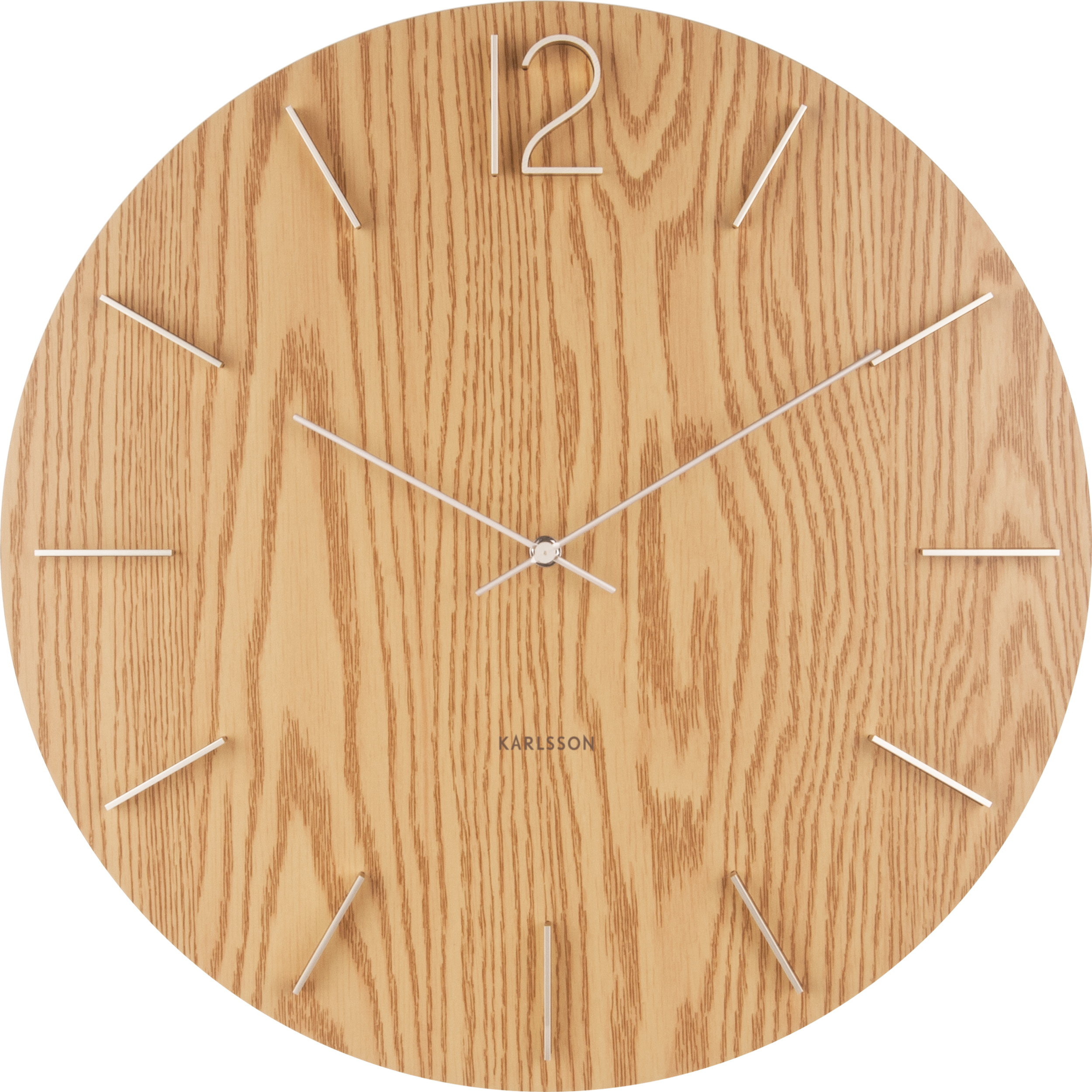 Zegar ścienny Meek jasnobrązowy