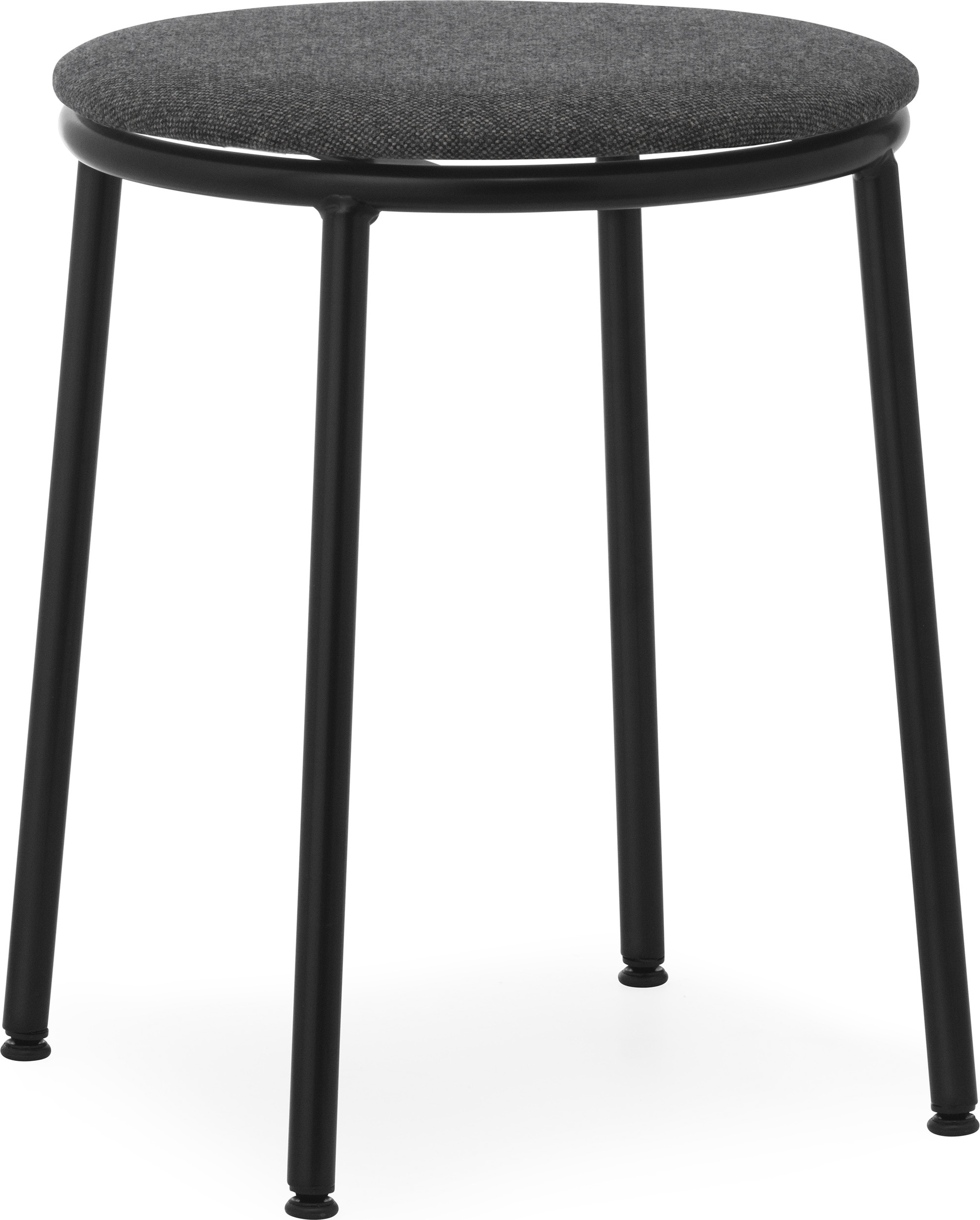 Stołek Circa MLF16 Black 45 cm z tapicerowanym siedziskiem