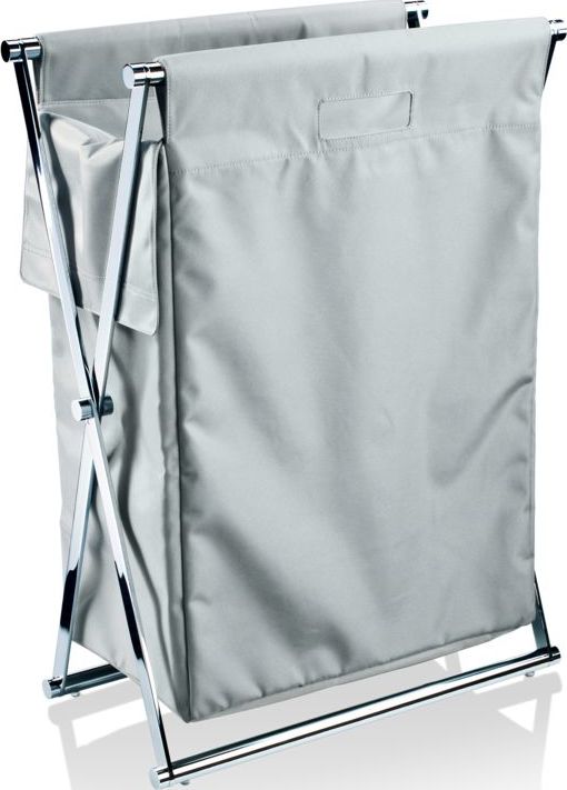 Kosz na pranie Cross chrom-szary