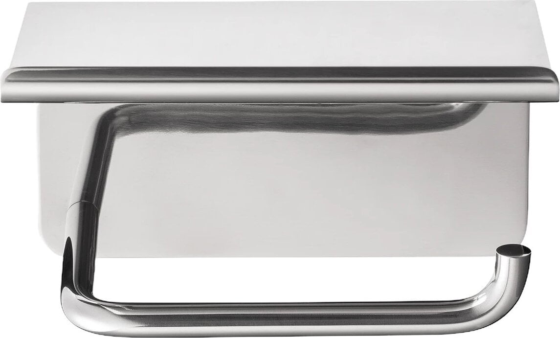 Uchwyt na papier toaletowy z półką Modo stal polerowana