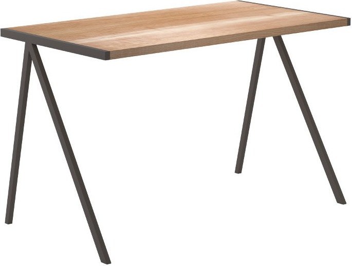 Biurko elg dębowy blat sepia rama