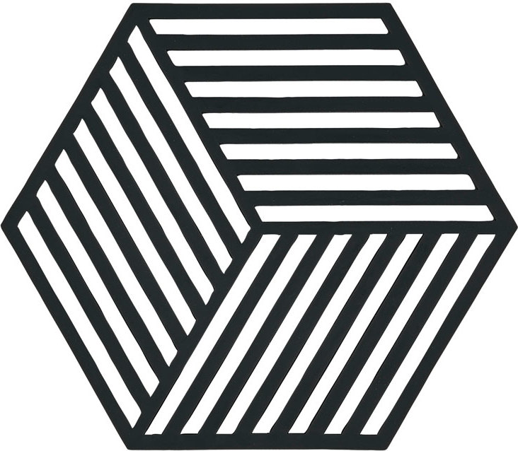 Podstawka pod gorące naczynia Hexagon czarna
