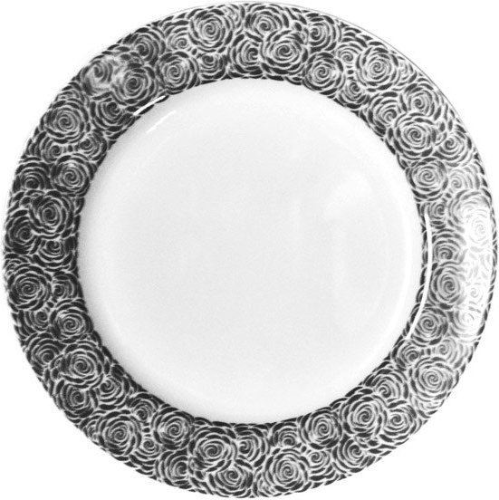 Talerz deserowy Cosmopolitan 19 cm Mix & Match róża czarna
