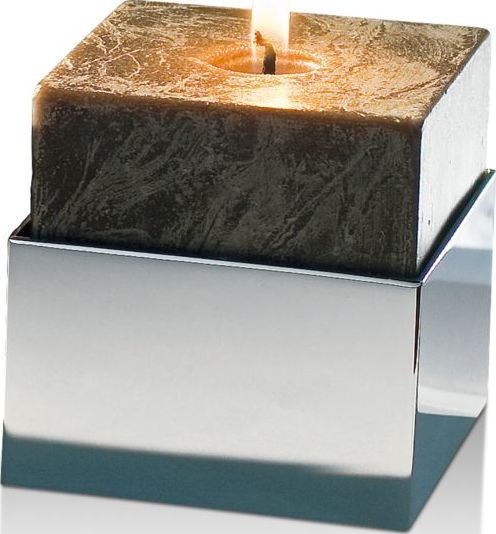 Świecznik Brick chrom