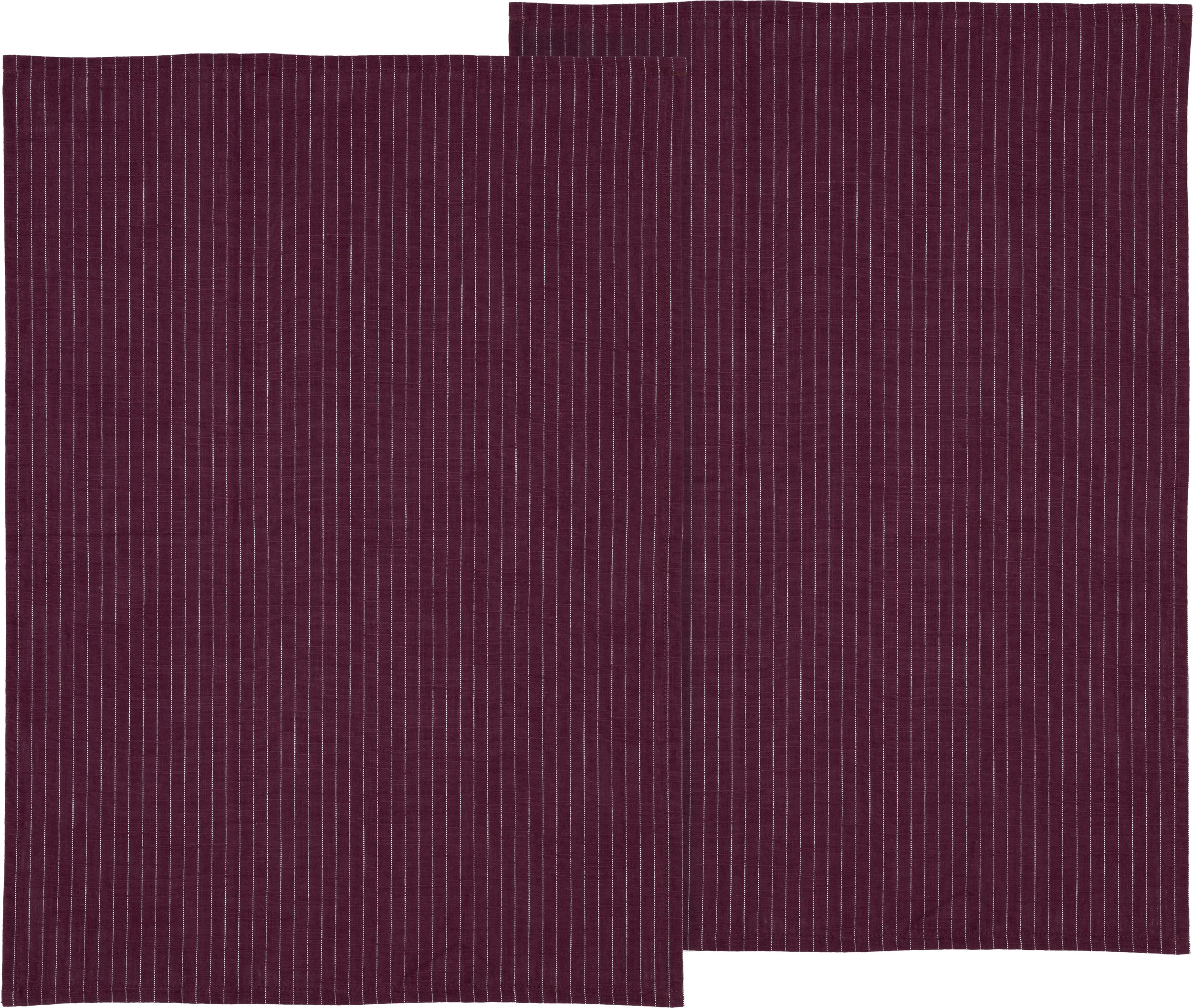 Ścierki kuchenne Line Organic 50 x 70 cm ciemnofioletowe 2 szt.