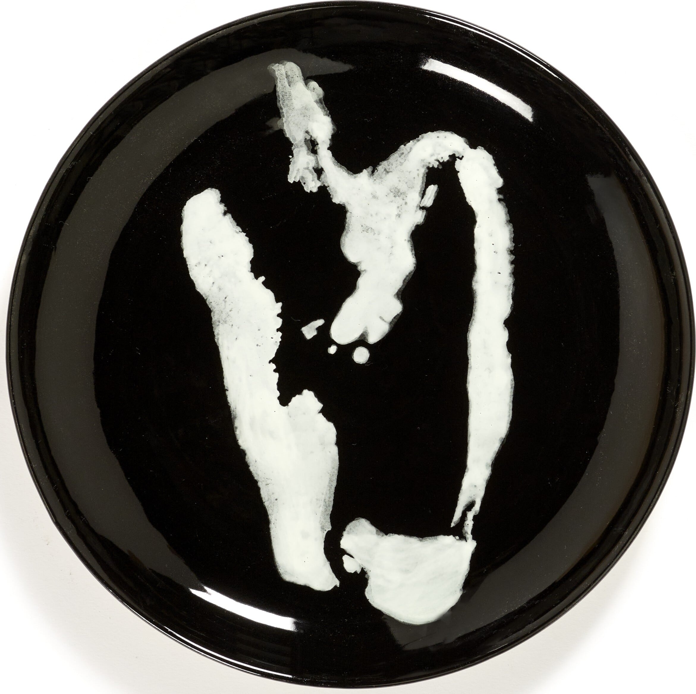 Talerze śniadaniowe Feast Pepper 19 cm czarno-białe 2 szt.