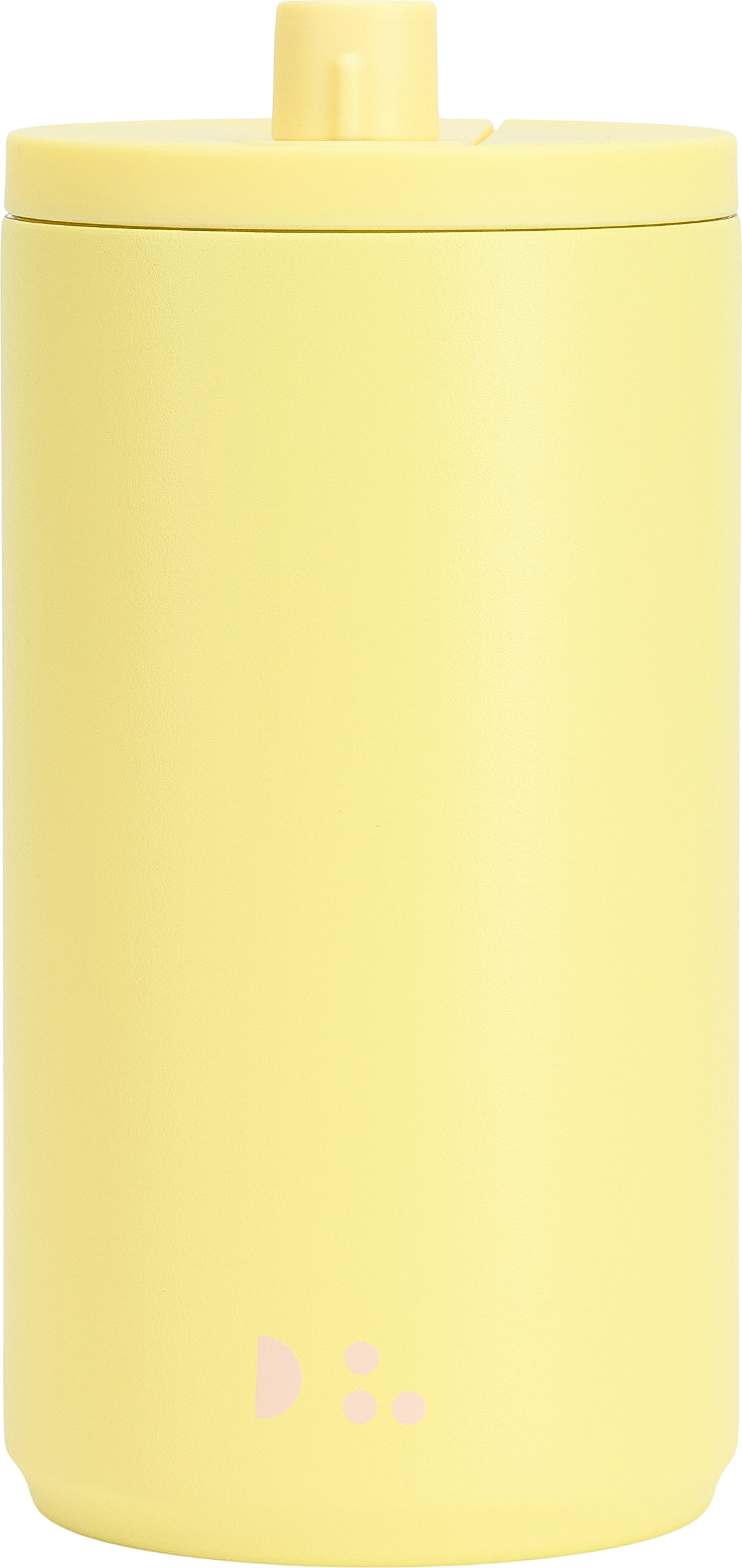 Kubek podróżny Design Letters żółty