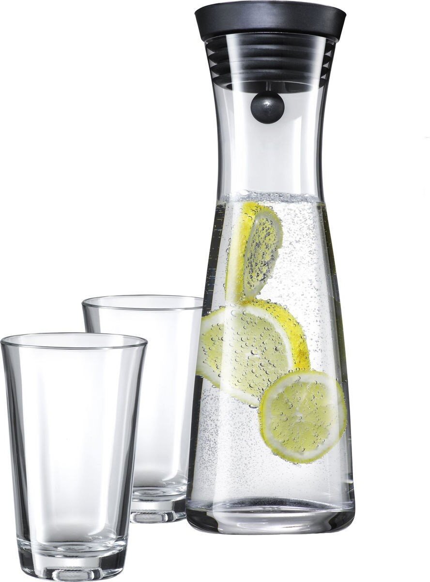 Karafka do wody Basic z 2 szklankami