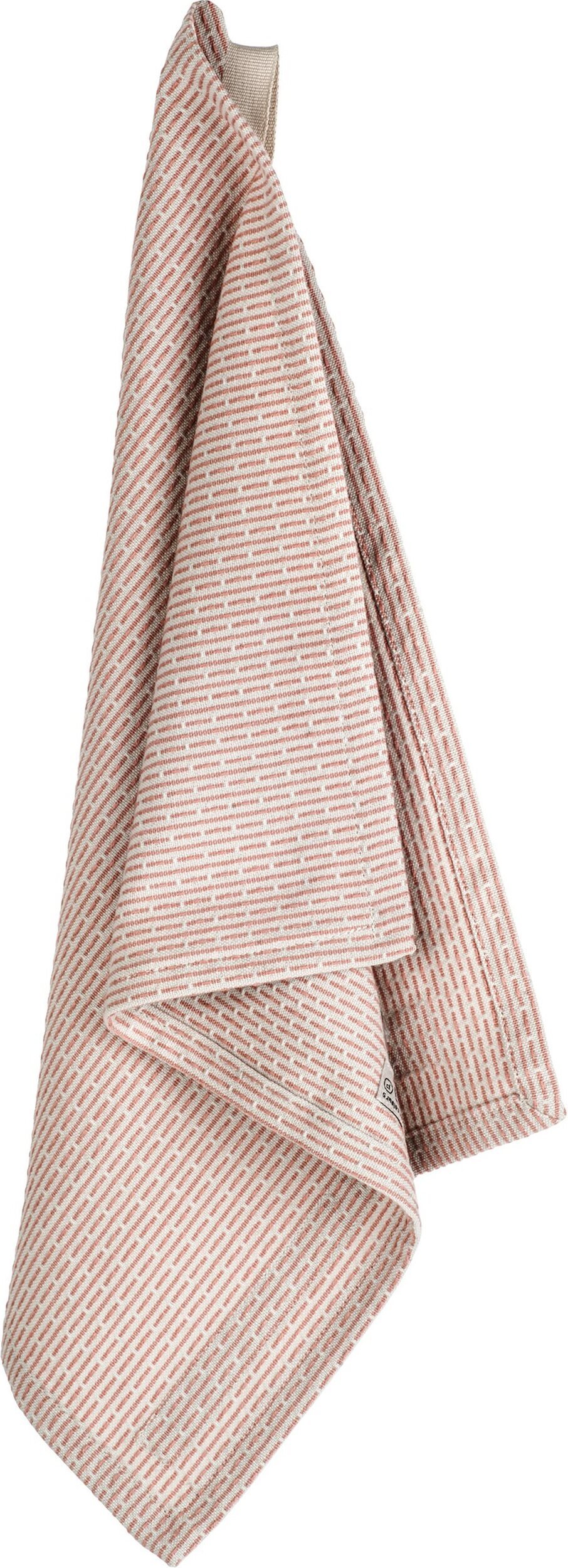 Ścierka kuchenna The Organic Company 30 x 35 cm biało-różowa