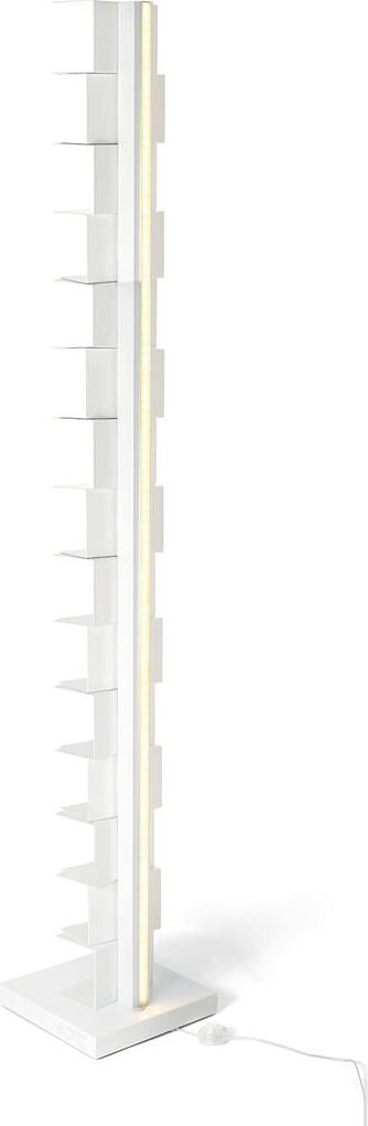 Regał Ptolomeo Luce 215 cm biały z podświetleniem LED