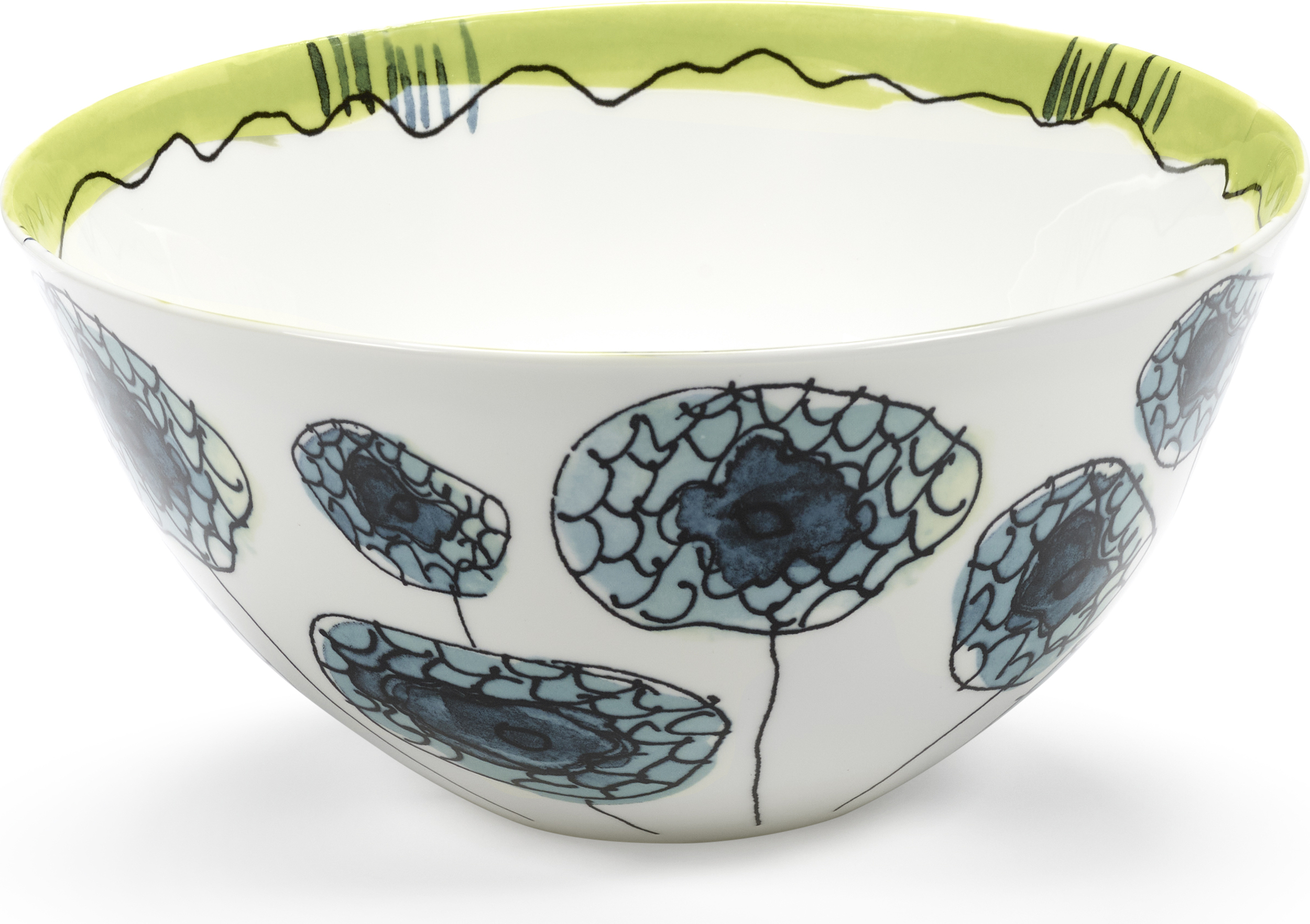 Misa do serwowania Midnight Flowers Anemone Vaniglia 25 cm