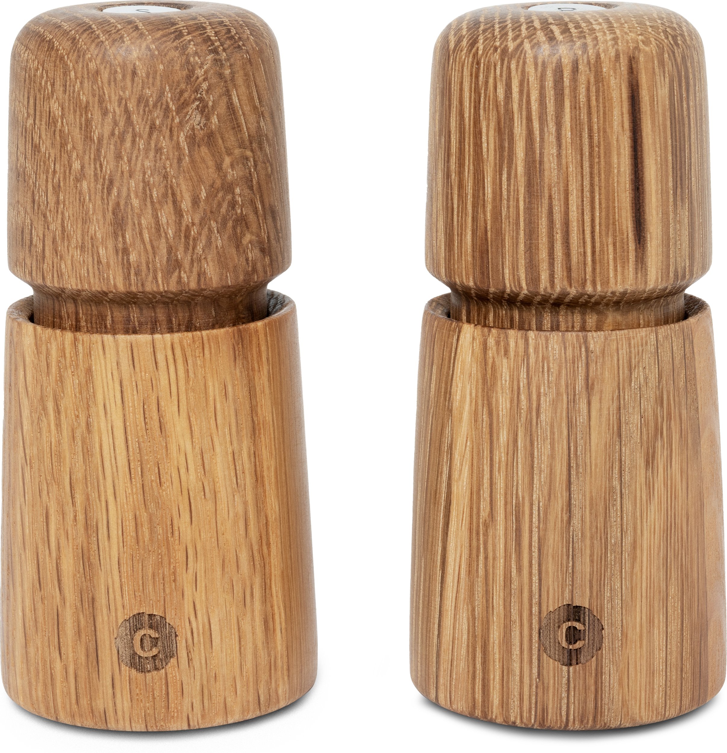 Młynki do soli i pieprzu Stockholm 11 cm drewno dębowe 2 szt.