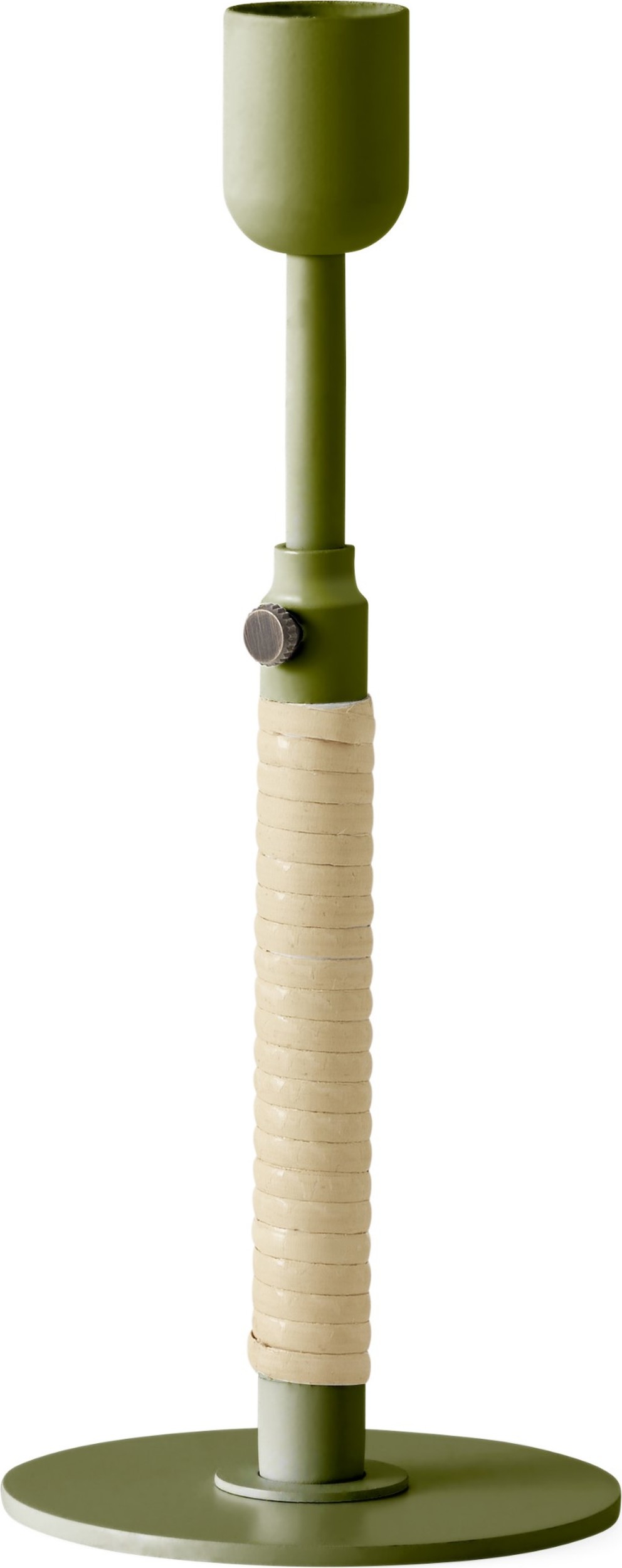 Świecznik Duca oliwkowy stalowy