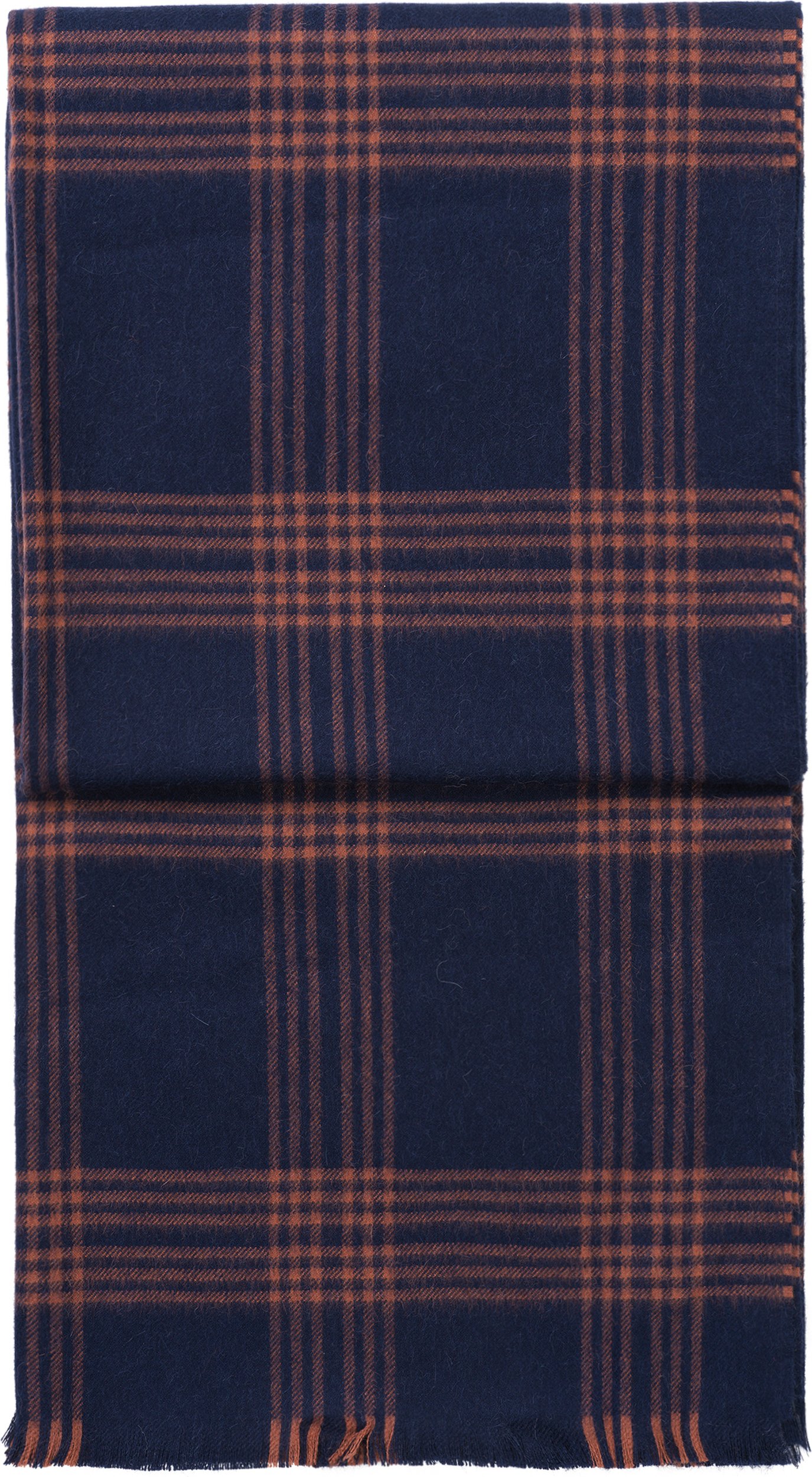 Koc Check 130 x 190 cm granatowy