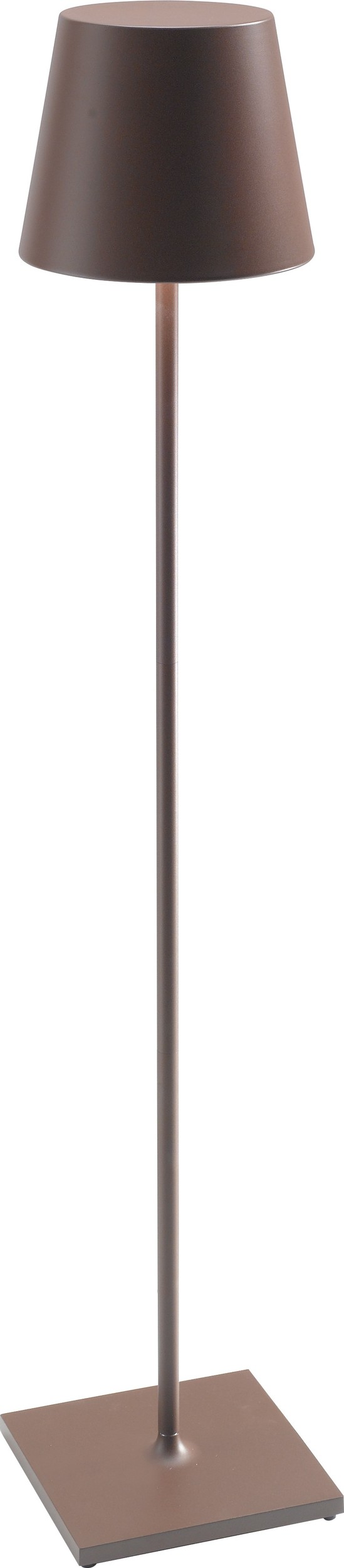 Lampa stojąca Poldina XXL brązowa z regulowaną wysokością