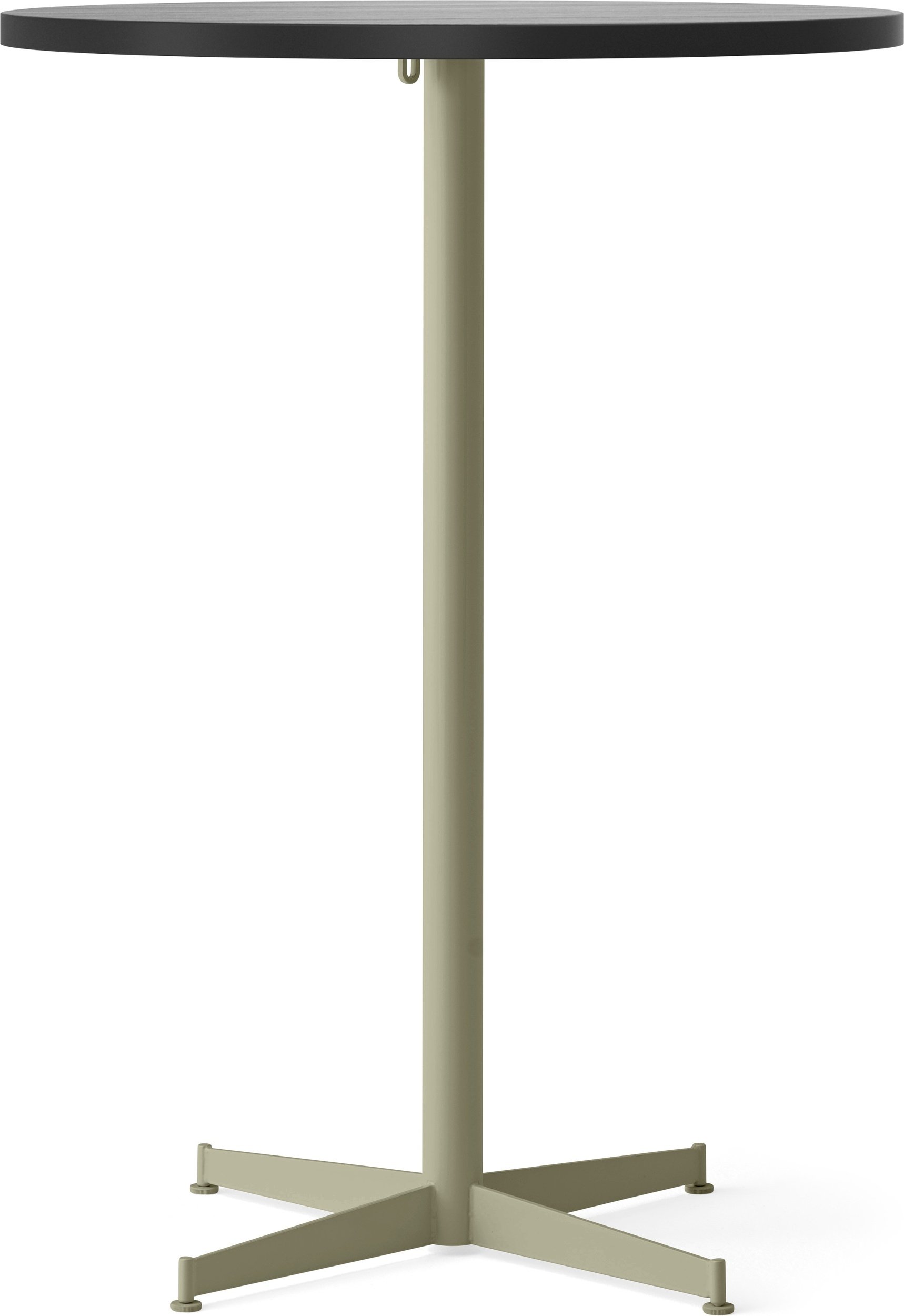 Stół barowy z oliwkową podstawą Nook Star Base wysoki 80 cm czarny
