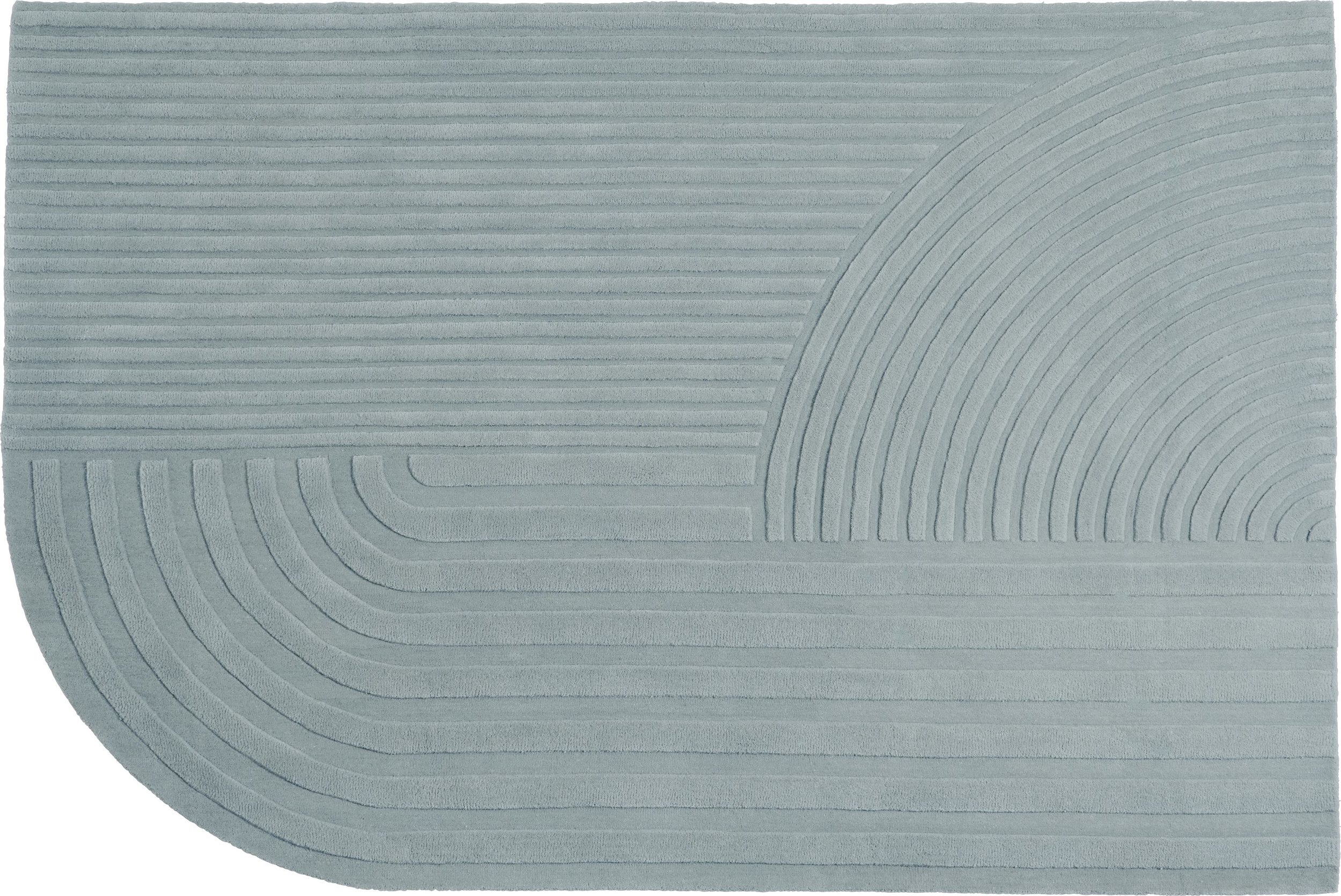 Dywan Relevo 170 x 240 cm zieleń szałwiowa