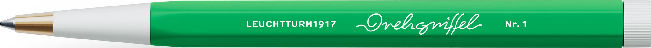 Długopis żelowy z czarnym tuszem Drehgriffel Nr. 1 jasnozielony
