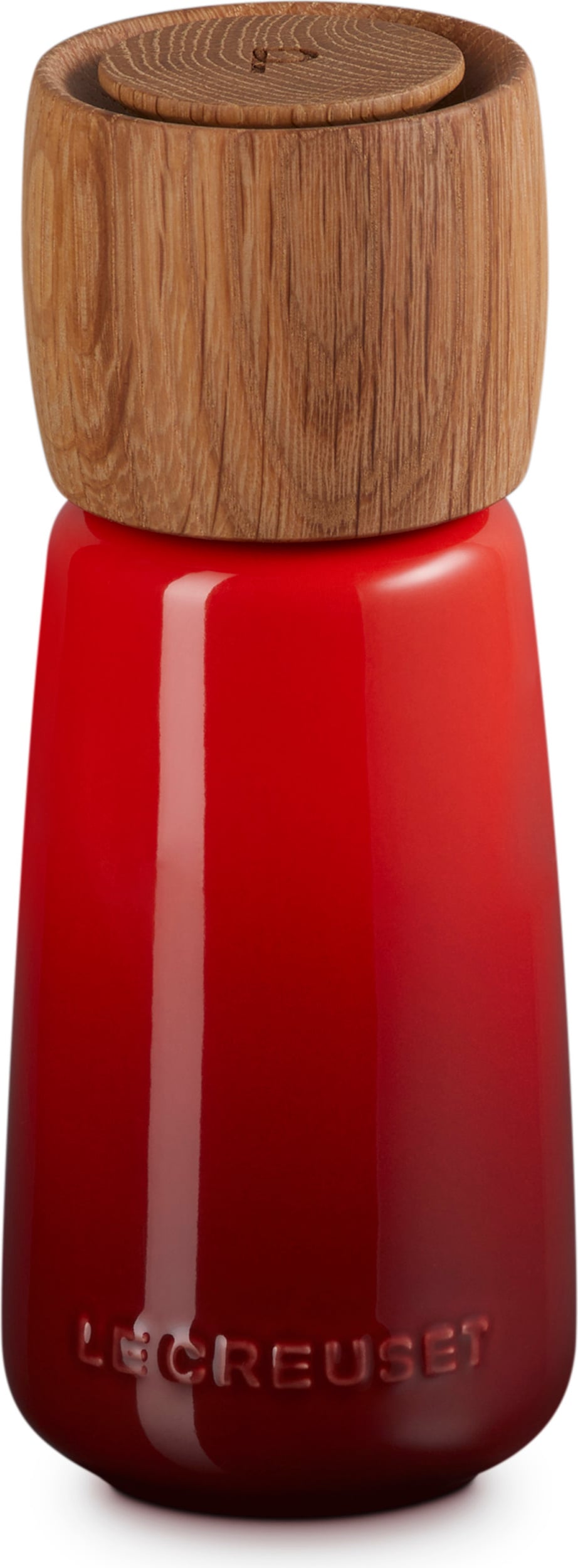 Młynek do pieprzu Le Creuset wiśniowy kamionkowy