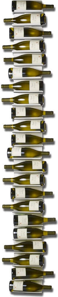 Stojak na wino ścienny Ptolomeo 208 cm biały