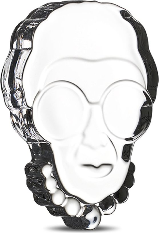 Przycisk do papieru Iris Apfel transparentny