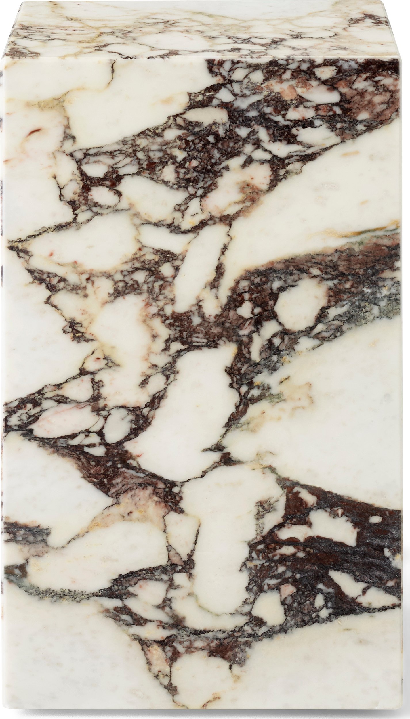 Stolik boczny Plinth Calacatta Viola 51 cm