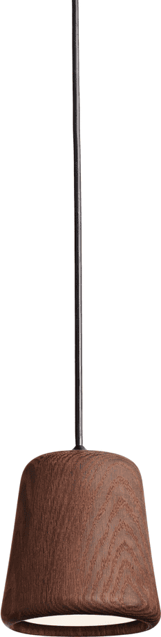 Lampa wisząca Material 13 cm wędzony dąb