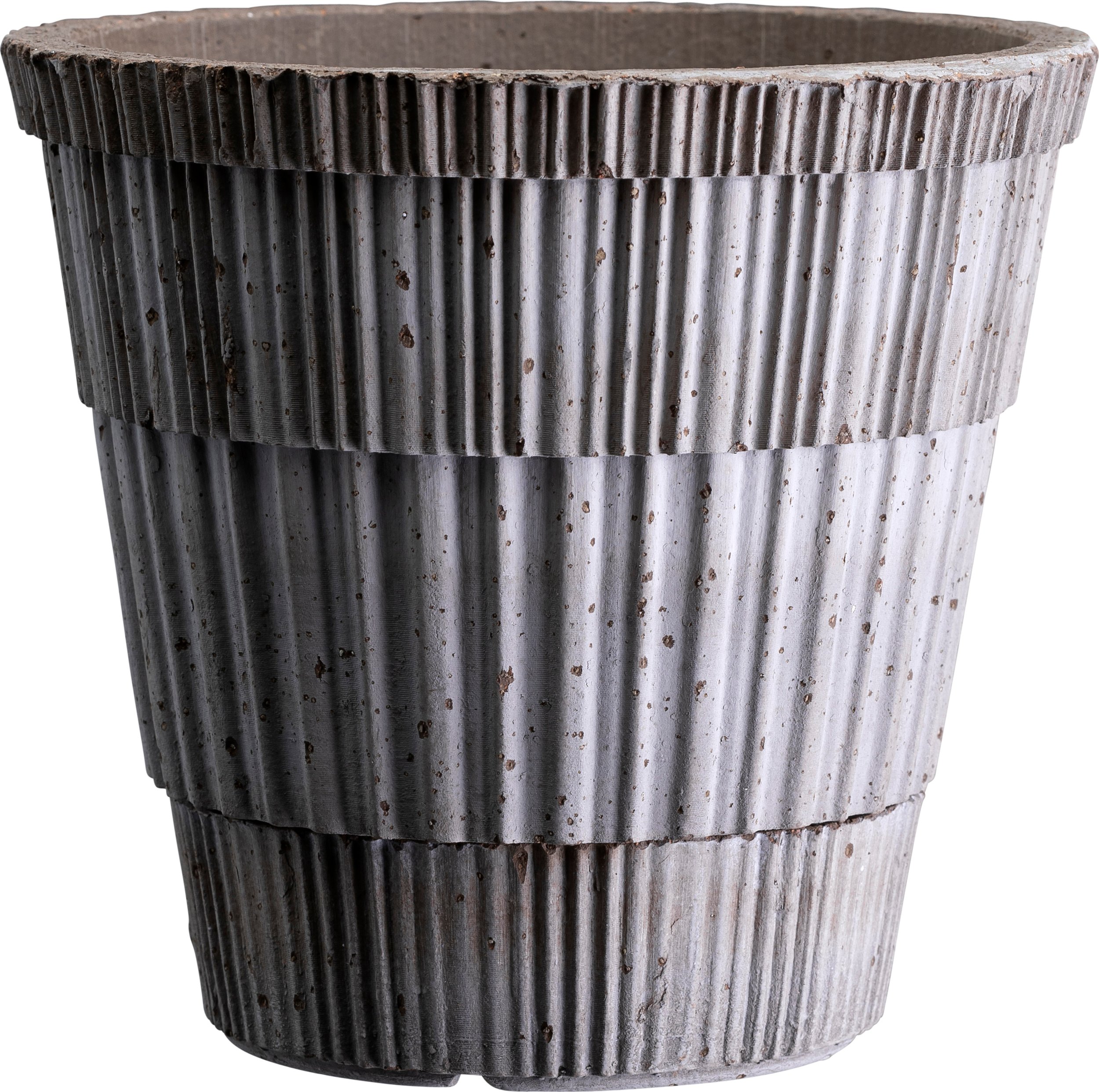 Doniczka z podstawką Atlas 14 cm szara