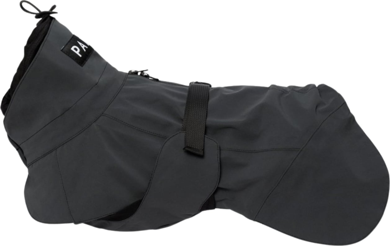 Płaszcz przeciwdeszczowy dla psa Paikka Visibility 70 cm czarny