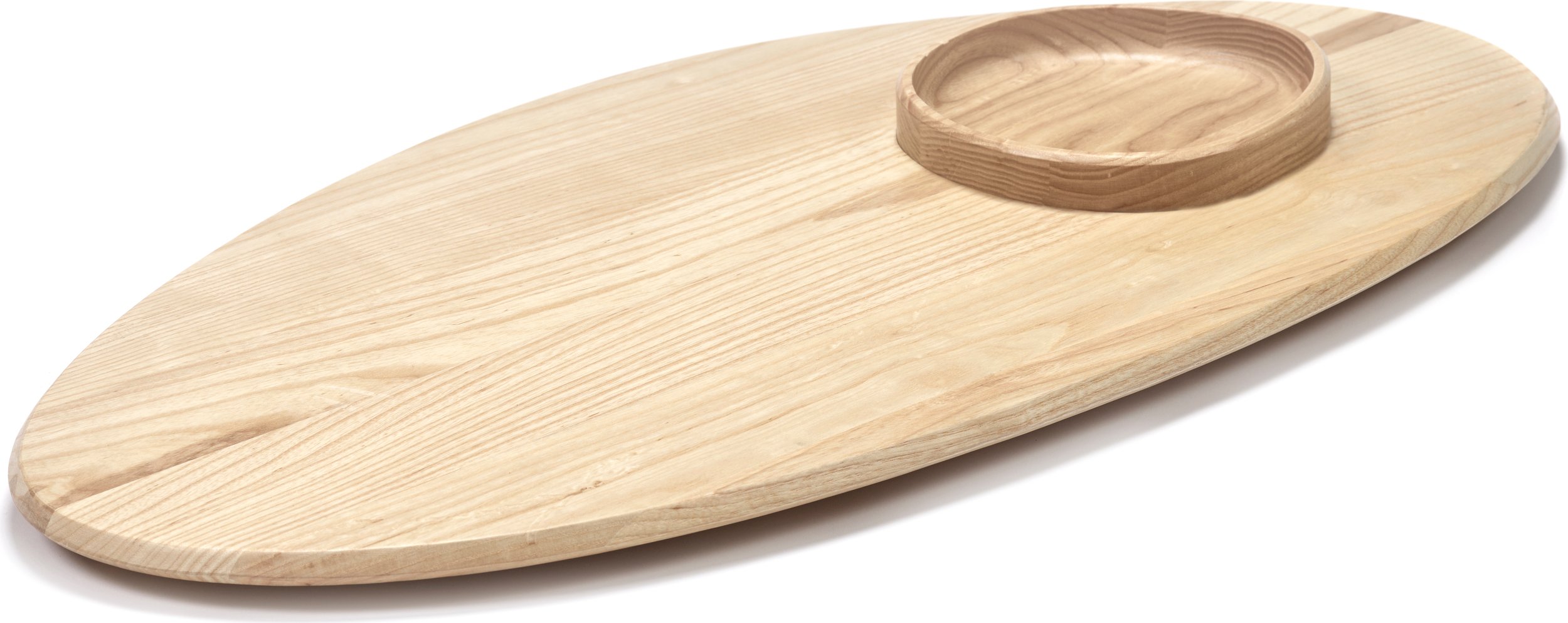 Deska do serwowania z miseczką Dune 81 cm jesion naturalny